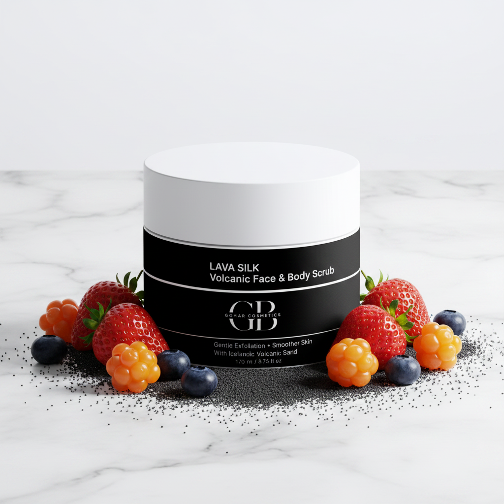 LAVA SILK – Icelandic Volcano Face & Body Scrub
